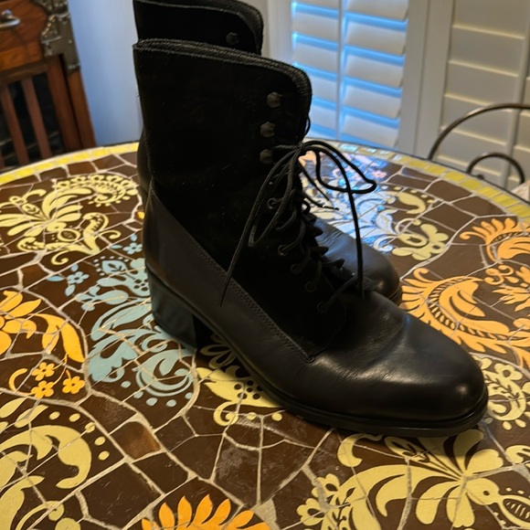 RIEKER LACE UP LEATHER BOOT Sz:39 - Picture 2 of 8